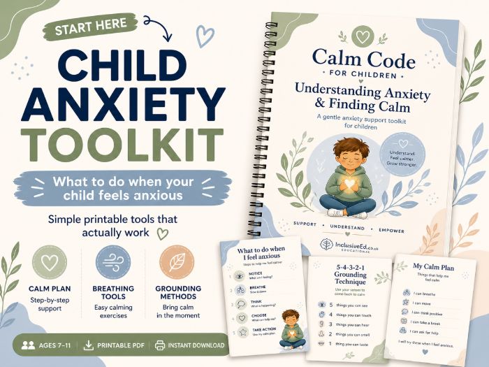 Calm Code Anxiety Toolkit Book One  7-11