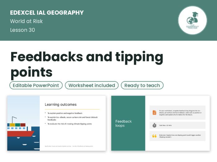 Feedbacks and tipping points – Edexcel IAL Geography