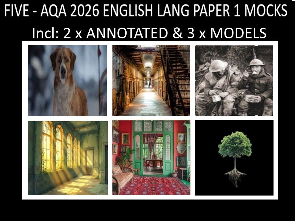 FIVE - AQA PAPER 1 | 2026 FULL MOCKS | ANNOTATED | MODELS