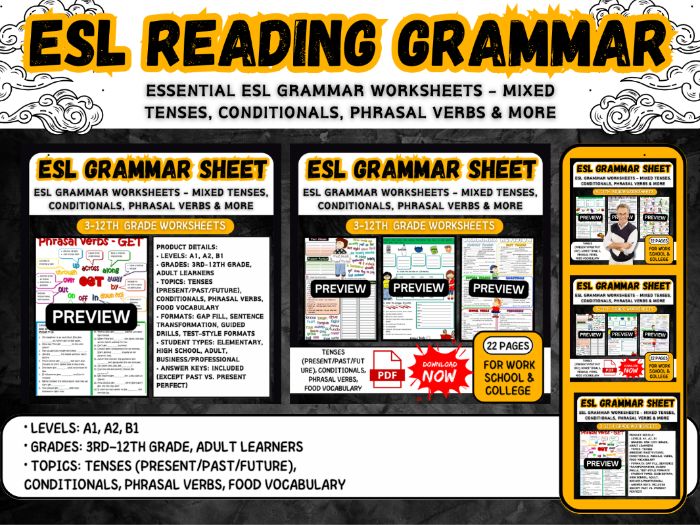 Essential ESL Grammar Worksheets Summer