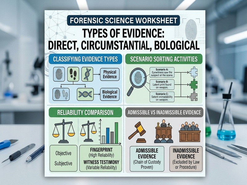 Types of Evidence: Direct, Circumstantial, Physical, Biological
