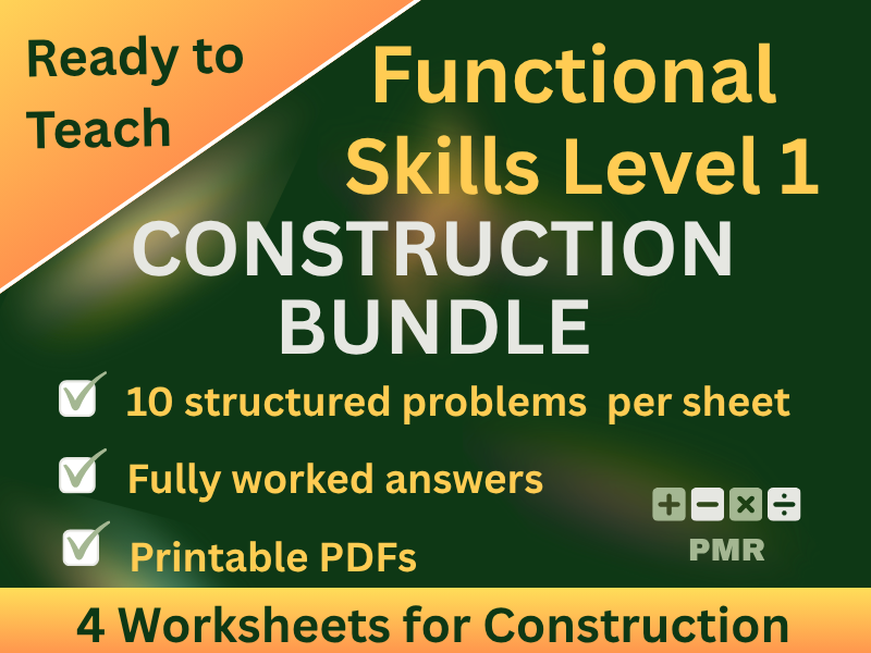 Functional Skills Maths L1 Construction