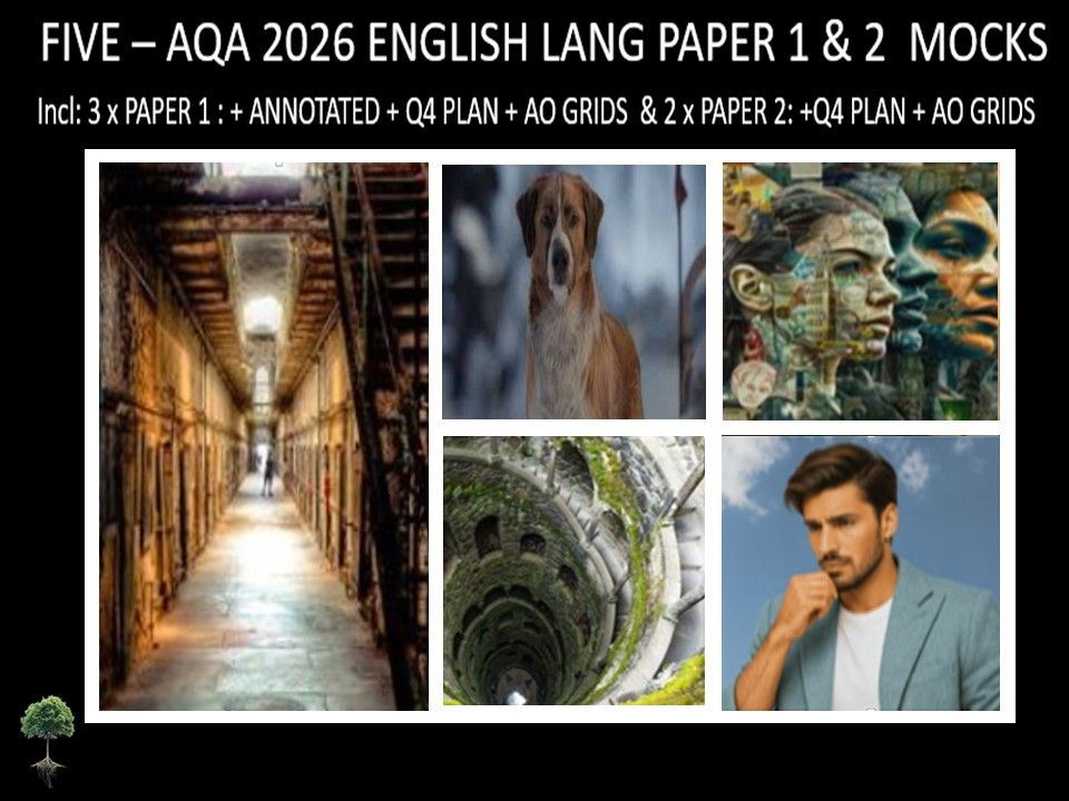 FIVE - AQA PAPER 1 & 2 | 2026 FULL MOCKS | ANNOTATED | Q4 PLAN | AO GRIDS