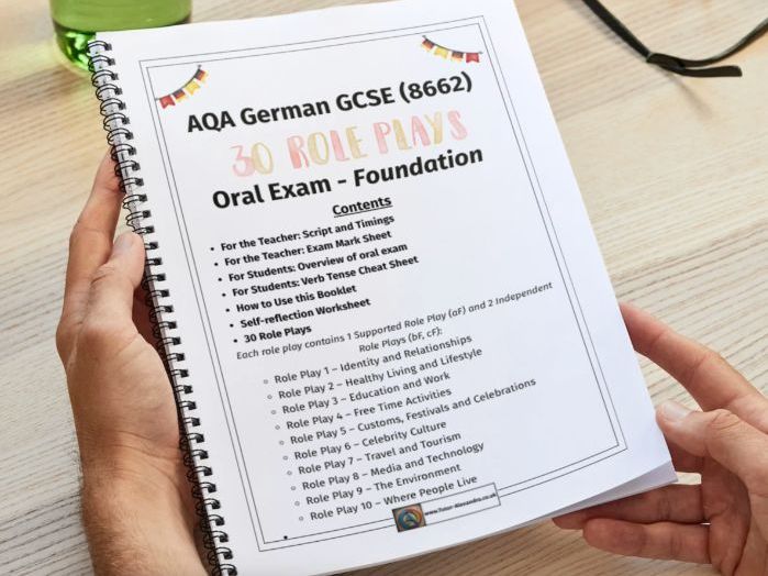 AQA German GCSE Oral Role Play Foundation