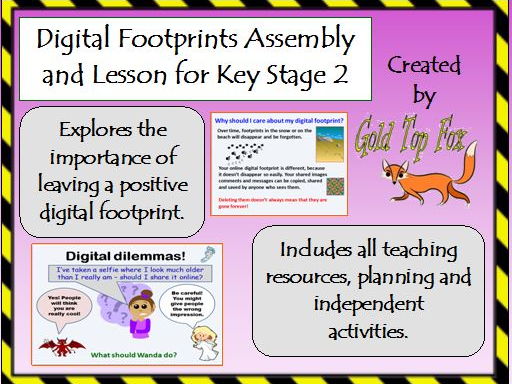 Digital Footprints Assembly and Lesson for Internet Safety (KS1 and KS2)