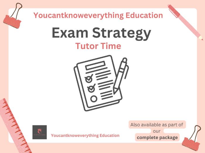 Exam Strategy Tutor Time