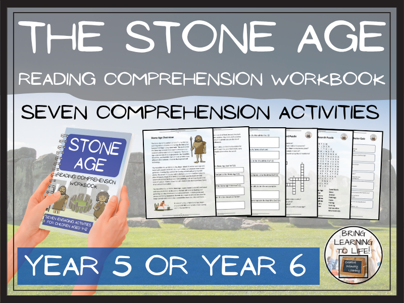 The Stone Age Reading Comprehension Workbook | Year 5 or Year 6