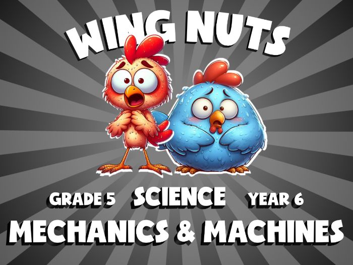 Mechanics & Machines WING NUTS Science Game | No-Prep Year 6 Review Activity
