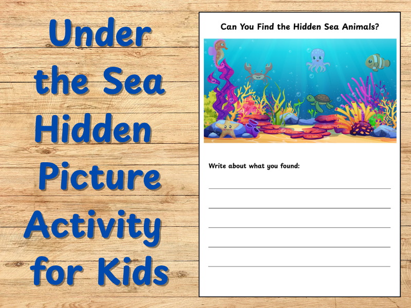Can You Find the Hidden Sea Animals? | Under the Sea Activity