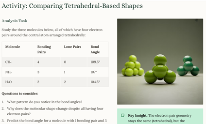 AS Level Chemistry - 3.5 Shapes of Molecules | Teaching Resources