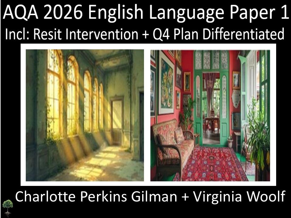 Two AQA 2026 English Language Paper 1| Resit Intervention | Q4 PLAN Differentiated