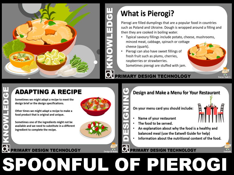 Design Technology - Spoonful of Pierogi (Upper Key Stage 2)
