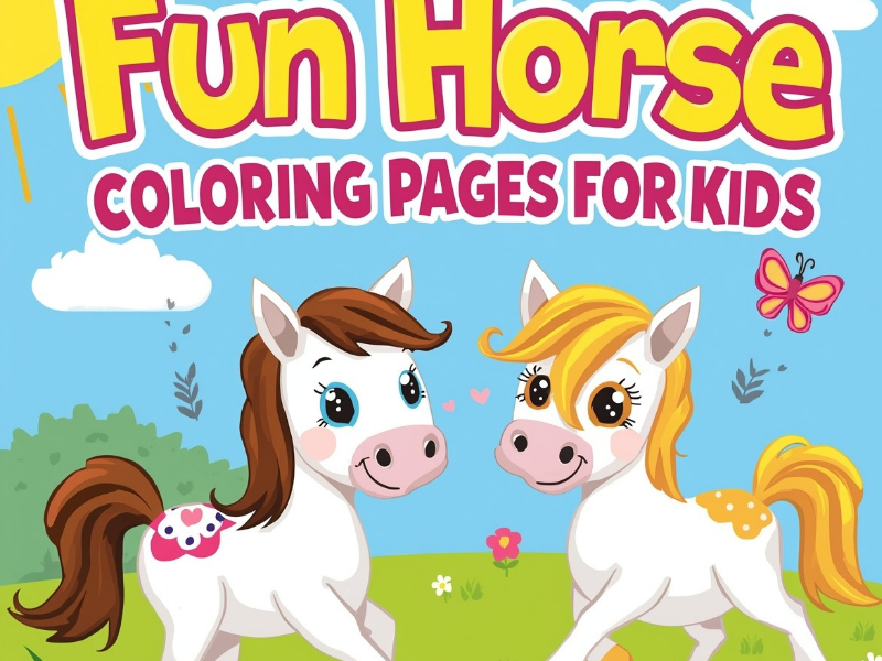 Easy Horse Coloring Pages for Children