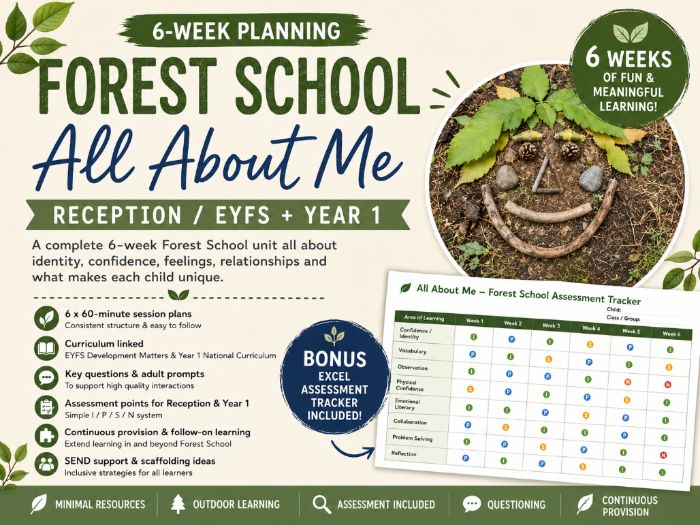 Forest School All About Me 6-Week Planning & Assessment
