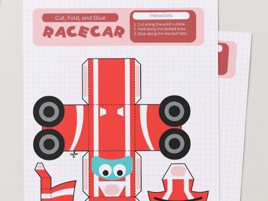 Car model cutting activity