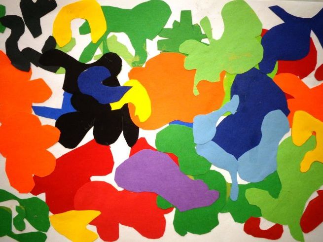 How to make a Collage inspired by the work of Henri Matisse or Andy Goldsworthy