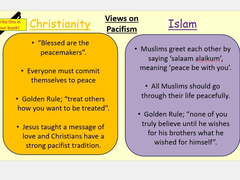 Pacifism & Peacemakers