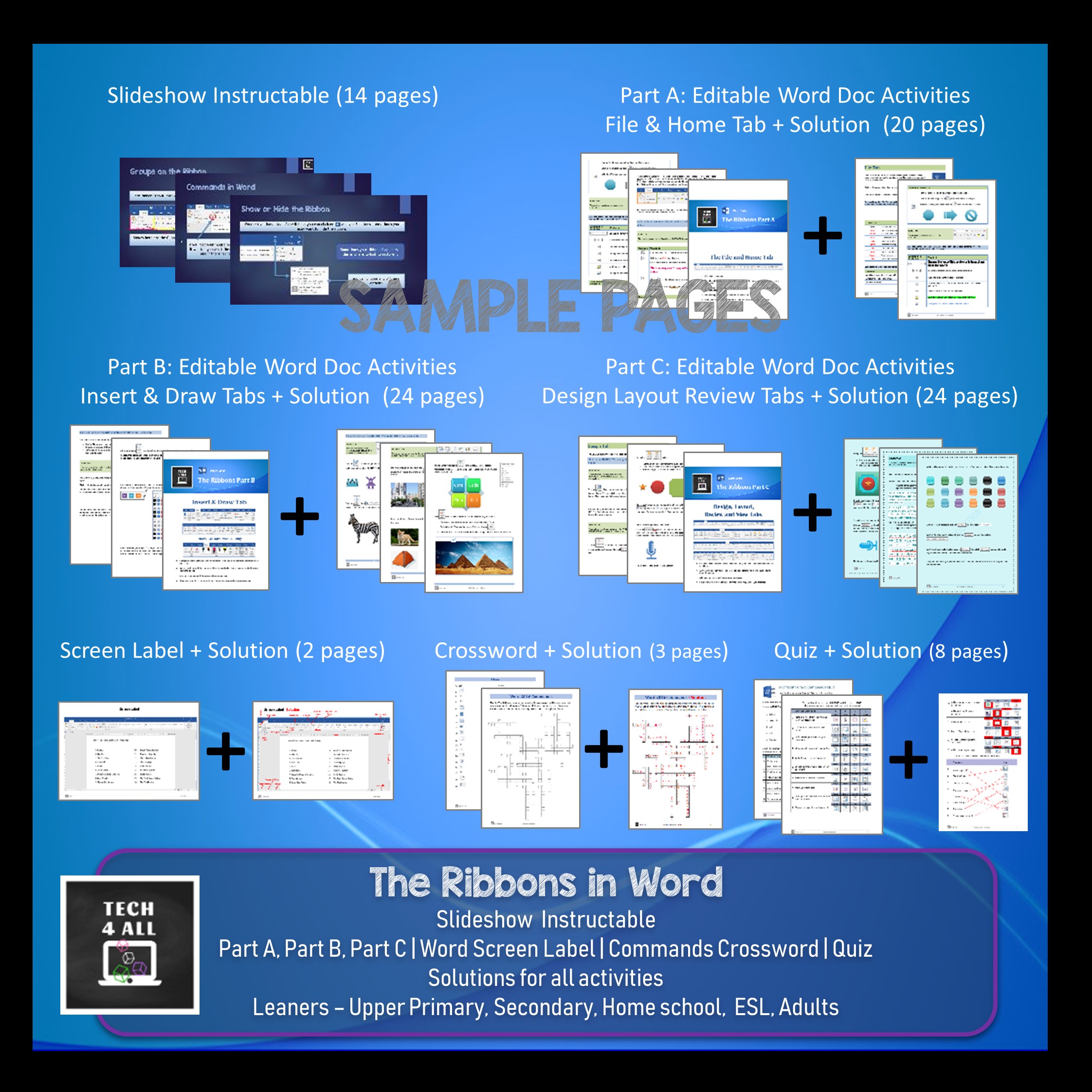 The Ribbons in Microsoft Word Teaching Resources