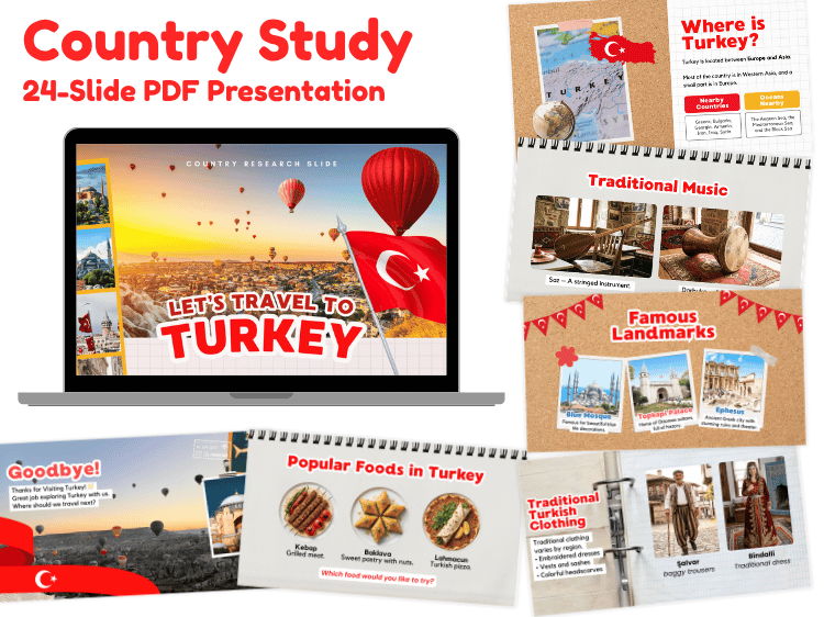Turkey Country Study | 24-Slide Geography & Culture Presentation