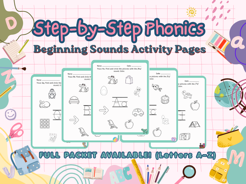 Step-by-Step Phonics: Letters A-Z Packet