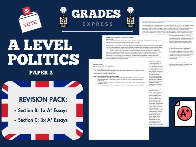 AQA A-Level Government & Politics 7152: A* US Model Essays [Paper 2]