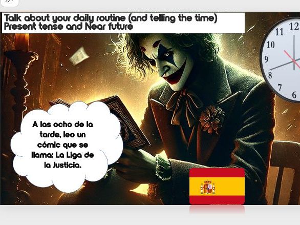 Year 8 Unit 6: SPANISH: Rutina diaria, la hora & Retrieval (Present and near future)