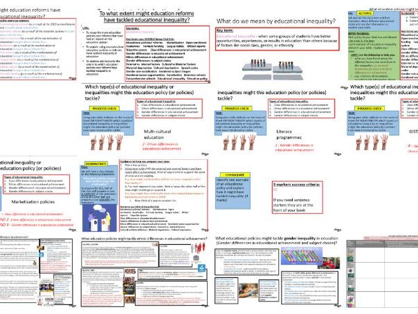 AQA GCSE Sociology Education: Educational policies – Tackling educational inequality
