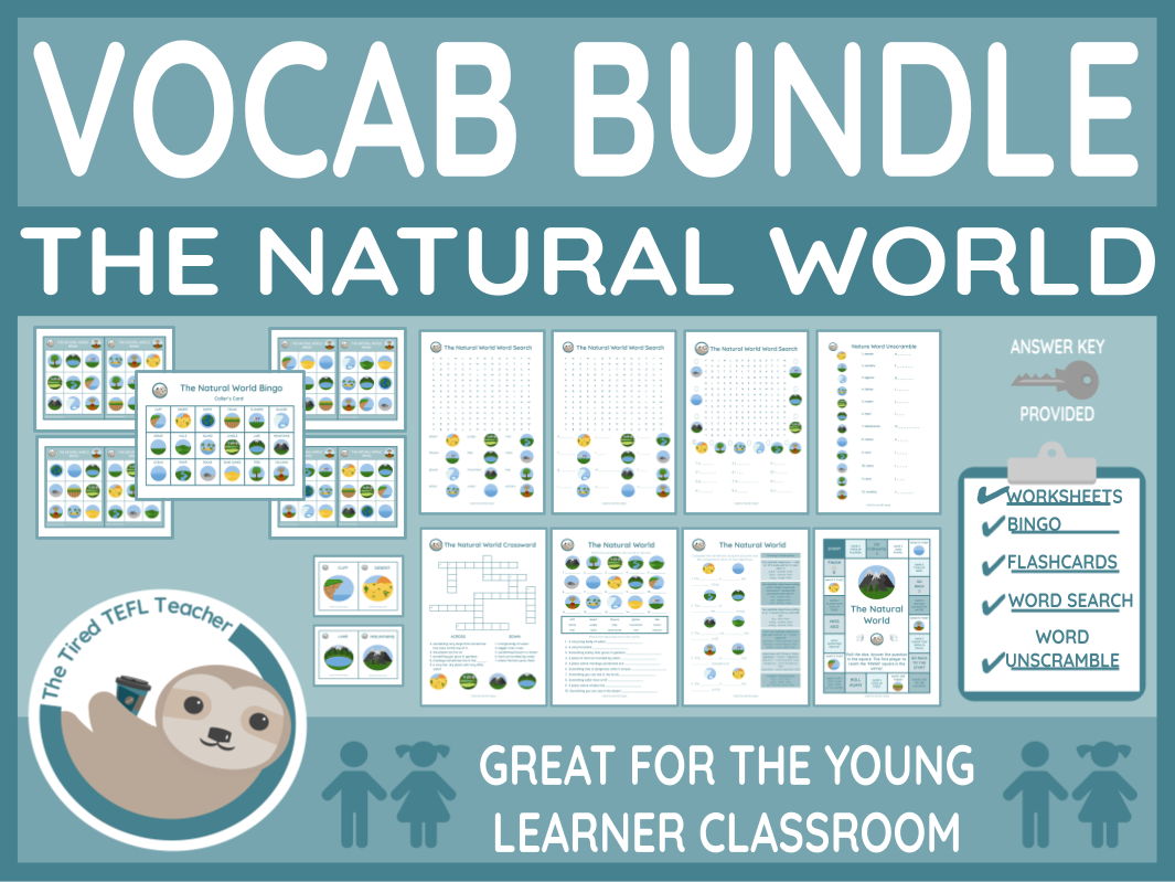 ESL The Natural World Vocabulary Bundle