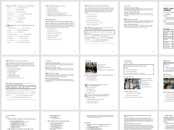 Spanish GCSE Workbook + Answers (new from 2024) - PART 3 of 4