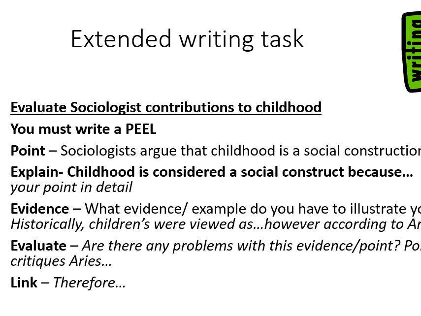AQA Sociology childhood as a social construct