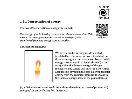 Conservation of energy