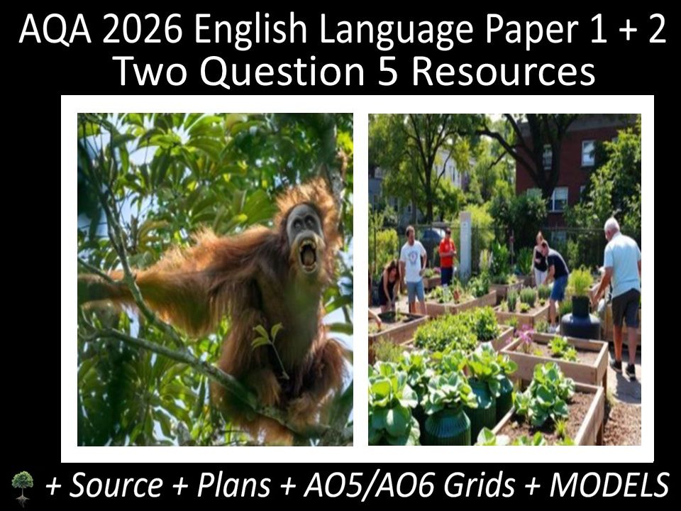Two Question 5: AQA 2026 English Language Paper 1 + 2 | Resources