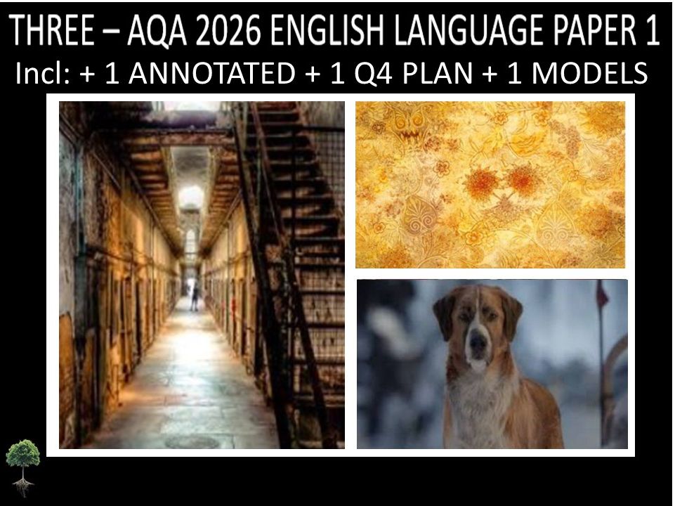 THREE - AQA PAPER 1 | 2026 FULL MOCKS | ANNOTATED | Q4 PLAN | MODELS