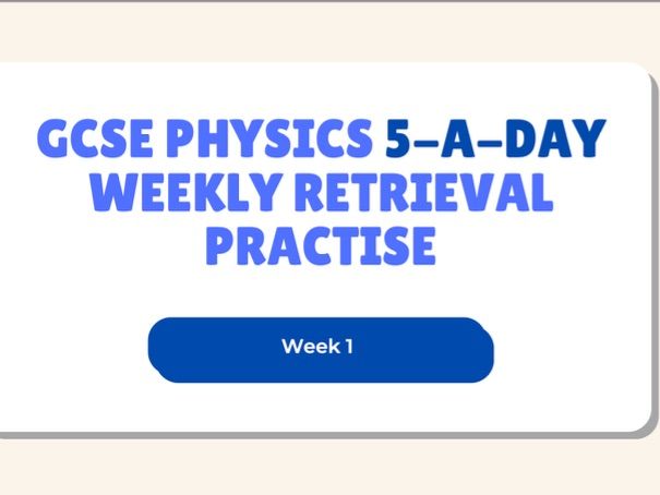 GCSE AQA Combined Science: Physics – 100-Day Retrieval Practice Quiz