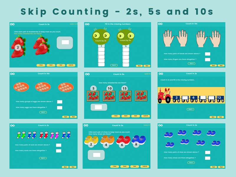 Skip Counting Twos Fives And Tens Year 1 Key Stage 1 By 