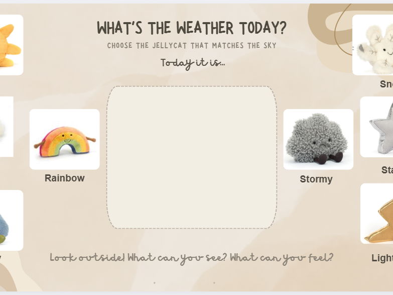 Jellycat-Inspired Weather Display Pack