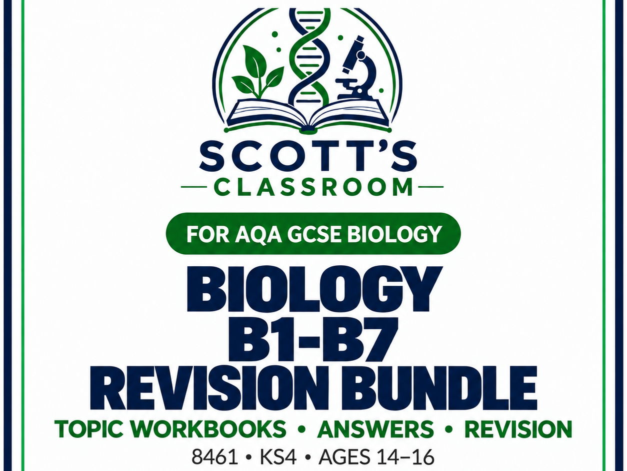 AQA GCSE Biology B1–B7 Complete Revision Bundle with Answers