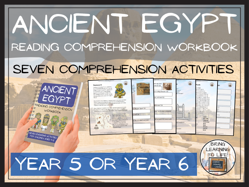 Ancient Egypt Reading Comprehension Workbook | Year 5 or Year 6