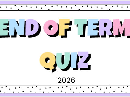 End of Term Summer Quiz