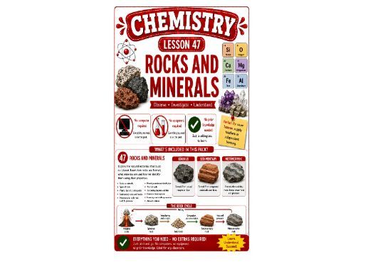 Chemistry cover lesson 47: Rocks and Minerals (Ch47) science stand alone lesson