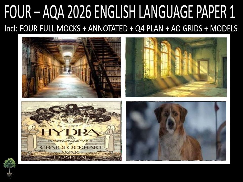 FOUR - AQA PAPER 1 | 2026 FULL MOCKS | ANNOTATED | Q4 PLAN | AO GRIDS | MODELS