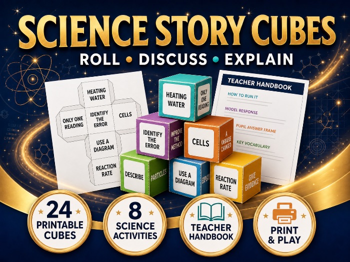 Science Story Cubes – Printable Science Activities