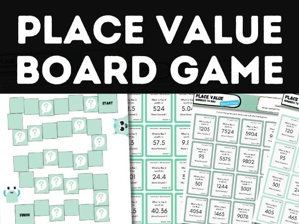 Place Value Board Game | Numbers to 1000 Including Decimals