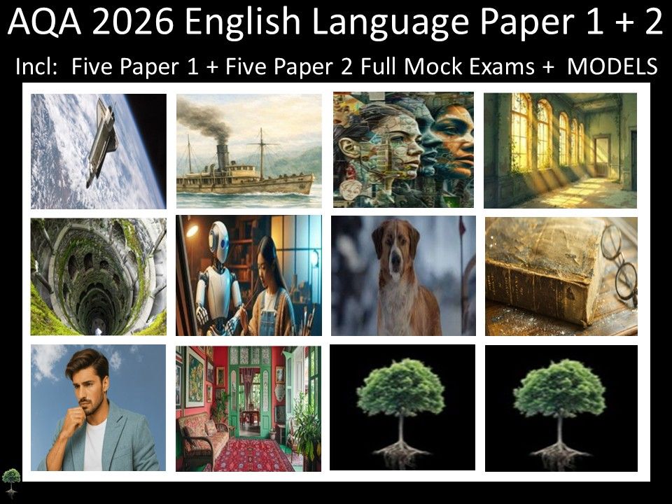 Ten AQA 2026 English Language Paper 1 + 2  Mocks | MODELS