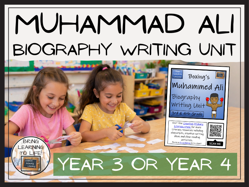 Muhammed Ali Biography Writing Unit | Year 3 or Year 4