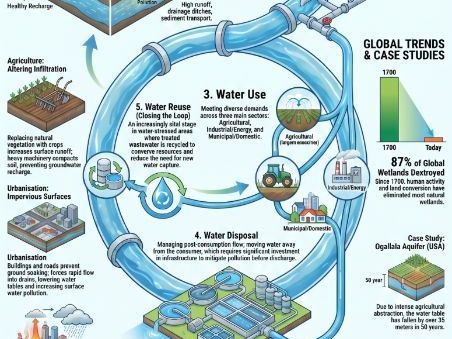 Deluxe A-Level Geography: Human Water Cycle 5.1.2 audio - visual Active Learning & Essay Pack 9696