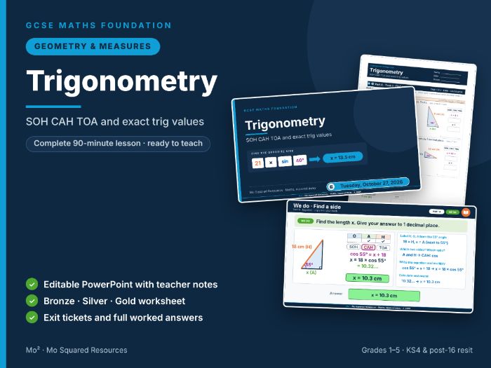 Trigonometry – GCSE Maths Foundation Lesson
