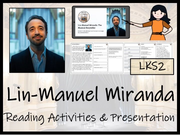 Lin-Manuel Miranda Reading Comprehension Activities | Year 3 or Year 4
