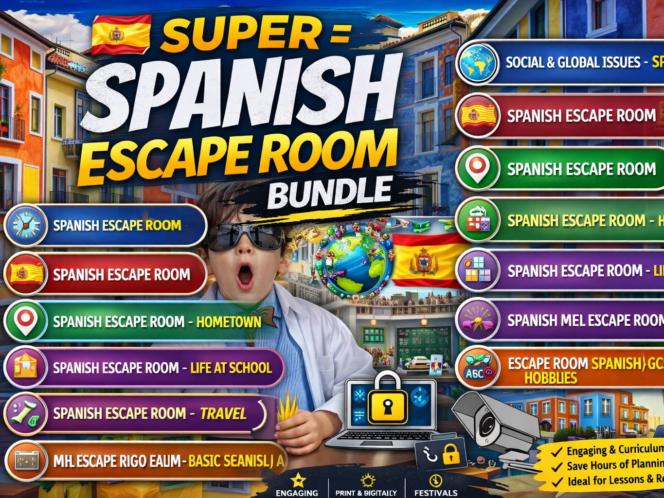 Spanish MFL escape rooms