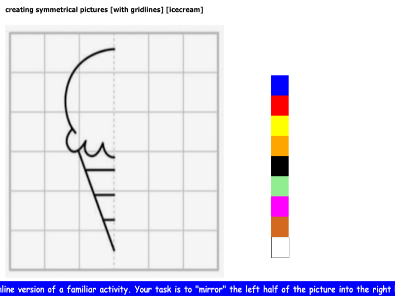 creating symmetrical pictures [with gridlines] [icecream]